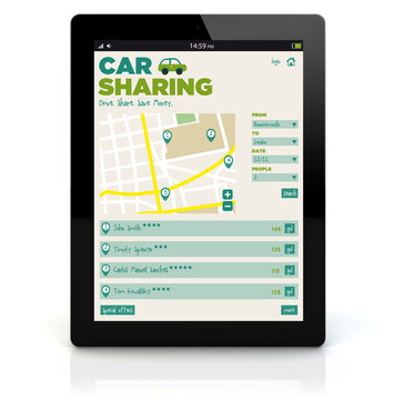 tablet pc car sharing