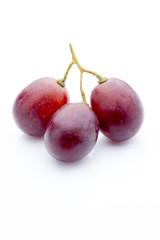 Grape on the white background. Fresh  berry.