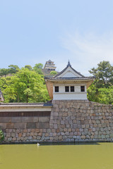 Obraz premium Watch tower and main keep of Marugame castle, Japan