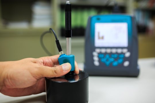 Calibration digital hardness tester with stand block