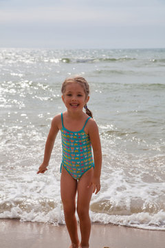 Little girl at beach