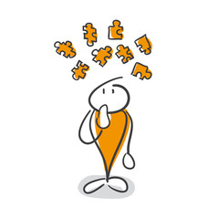 Strichmännchen Serie Pumpy / Puzzle