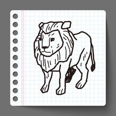 lion doodle