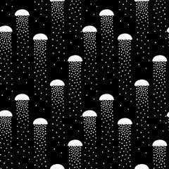 vector pattern of black and white abstract shapes - obrazy, fototapety, plakaty