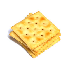 Cracker isolated on white background