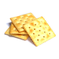 Cracker isolated on white background