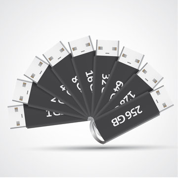 usb key monochrome