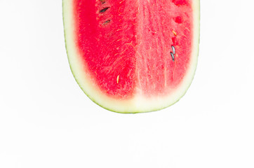 piece of fresh watermelon isolated on white background