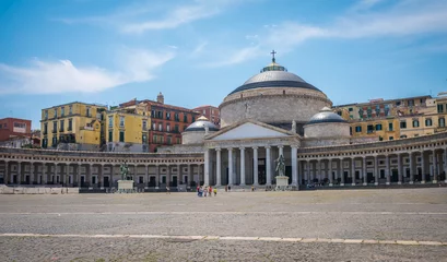 Cercles muraux Naples Piazza del Plebiscito, Naples, capitale de la Campanie, Italie