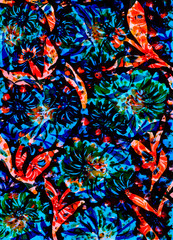 Abstract flower design.