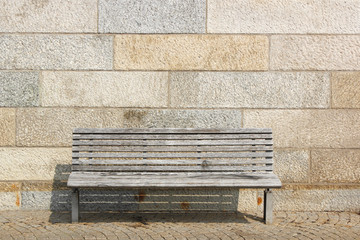 street bench view