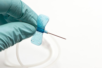 Blue Butterfly Catheter.