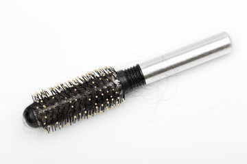 comb on the white background