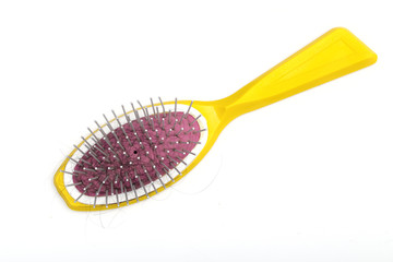 comb on the white background
