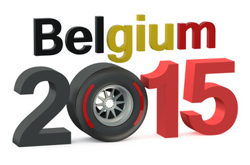 Obraz na płótnie Canvas F1 Formula 1 Belgium Grand Prix in Spa-Francorchamps 2015 concep