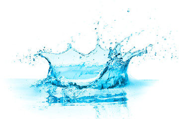 a crown shaped water splash