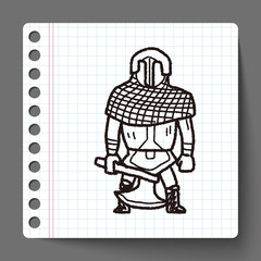 knight doodle