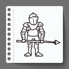 knight doodle