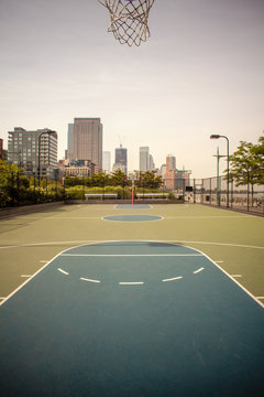 Basketball Playground in NYC USA