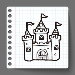 Fototapeta premium castle doodle