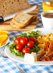 Breakfast with Bacon and Eggs