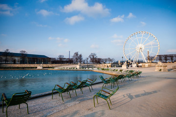 Tuileries square in Paris