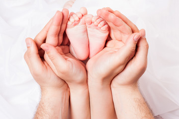 hands of parents