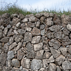 cobble stone wall