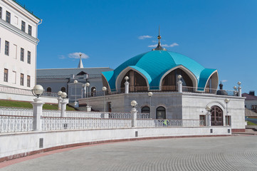 Part of Kul Sharif mosque in Kremlin. Kazan. Russia.
