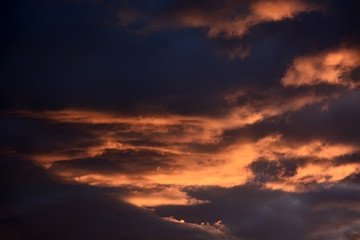 Fototapeta premium Bloody sunset. Picture can be used as a background