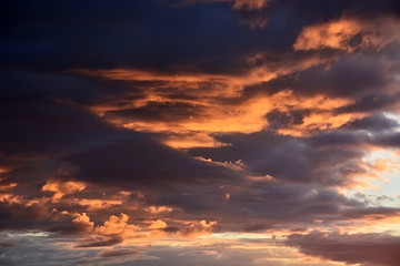 Fototapeta premium Bloody sunset. Picture can be used as a background