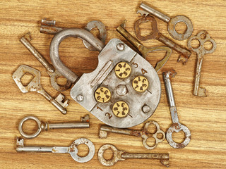 Lock and keys.
