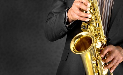 Obraz premium Jazz, Musical Band, Saxophone.