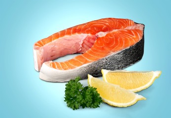 Salmon, fillet, fresh.