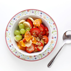 Breakfast with fresh fruits