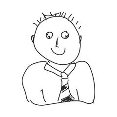 Simple doodle of a man