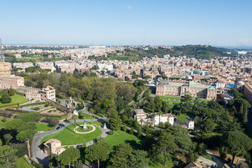 Fototapeta na wymiar View from top of St. Peter's Basilica