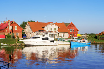 Obraz premium Yacht port in Lithuania, Kintai.