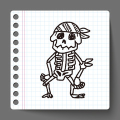 skull doodle