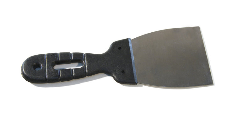 Putty Knife on a White Background