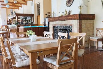 Interior of a restaurant