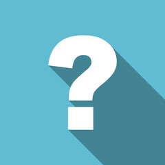 question mark flat icon ask sign