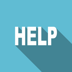 help flat icon