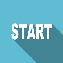 start flat icon