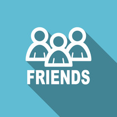 friends flat icon