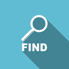 find flat icon