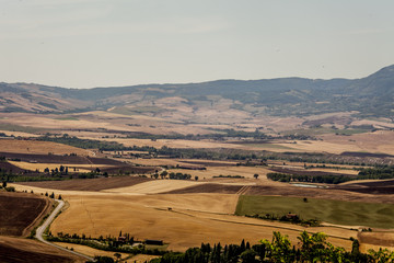 vista scorcio di pienza colline panorama