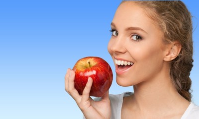 Human Teeth, Women, Apple.