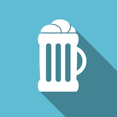 beer flat icon mug sign