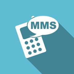 mms flat icon phone sign